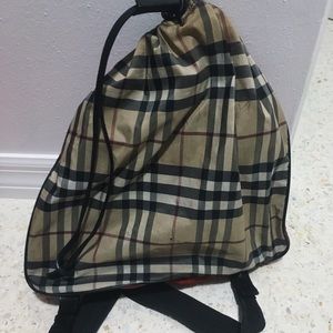 Burberry Vintage Nylon Drawstring Backpack